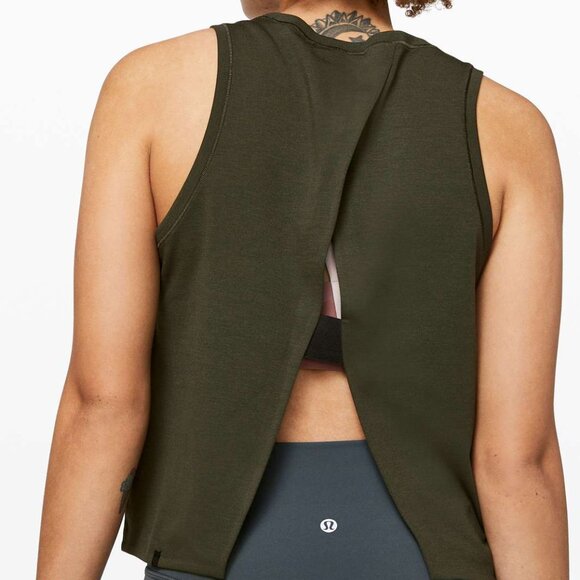 Lululemon Minimal Tank Dark Olive Size M - Picture 1 of 7